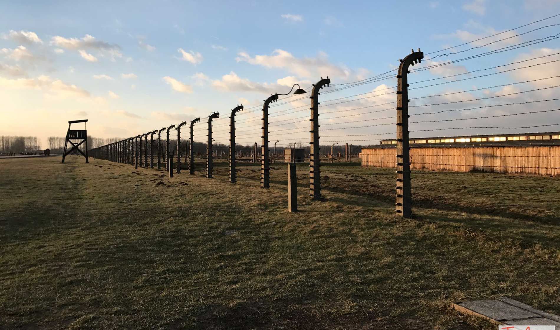 La recinzione di filo spinato a Birkenau