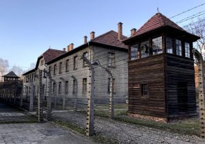 Il recinto di filo spinato di Auschwitz
