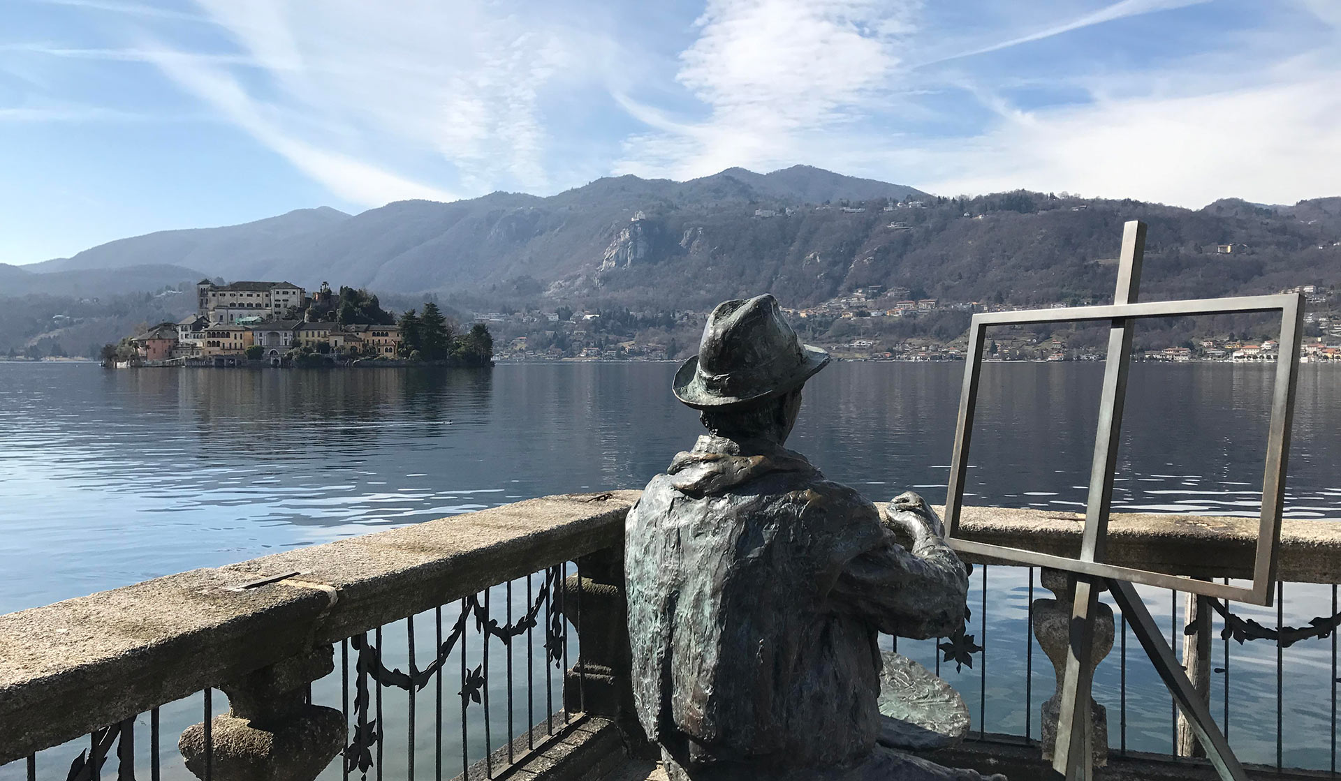 Vista di San Giulio da Villa Bossi