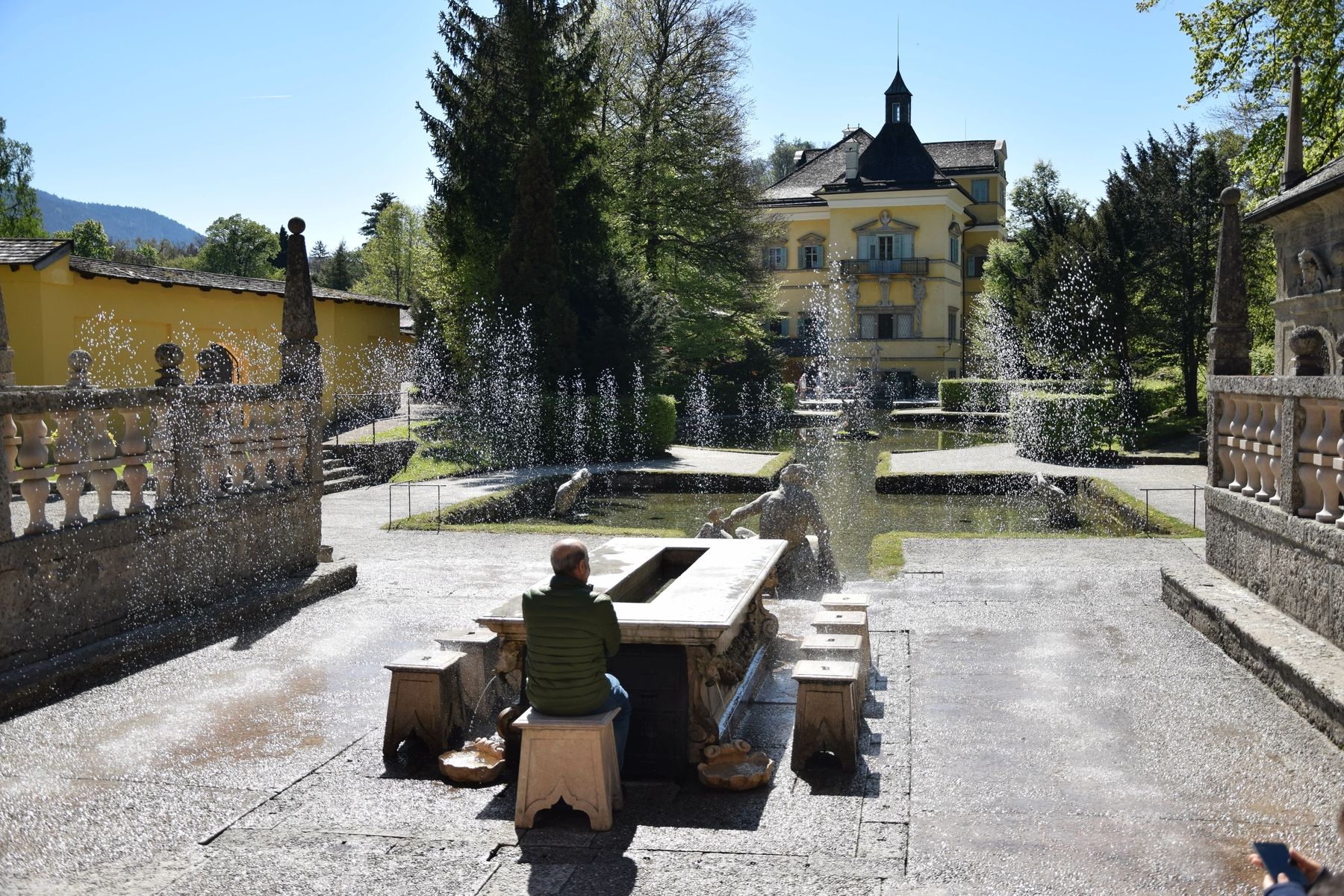 Giochi d'acqua a Hellbrunn