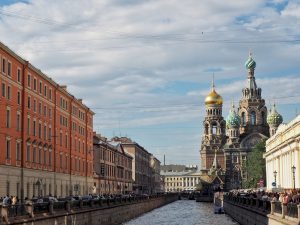 la cattedrale del sangue versato a San Pietroburgo