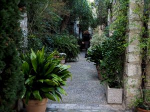 La strada piena di piante di Saint Paul De Vence
