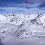 Treno del Bernina: la vista dalla funivia di Diavolezza
