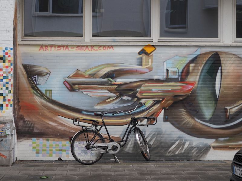 Street art nel quartiere belga di Colonia
