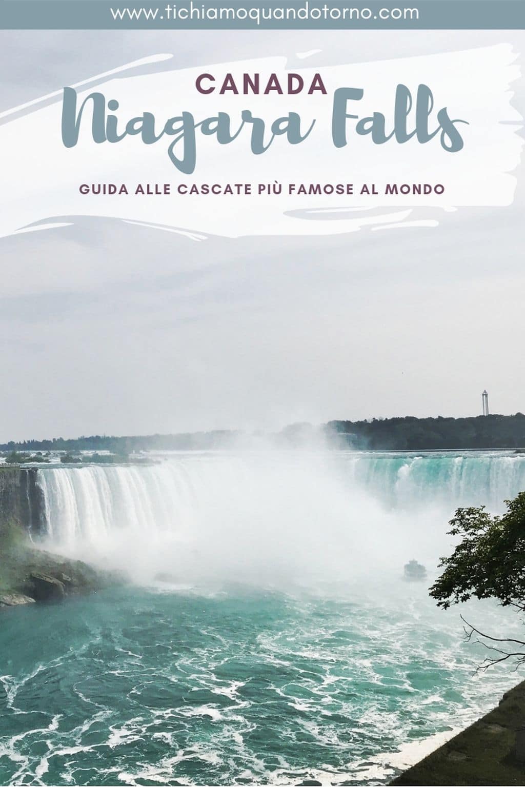 Visitare le cascate del Niagara dal lato canadese. Informazioni e consigli su come arrivare da Toronto, cosa fare e vedere in un giorno.
#niagarafalls #horseshoefalls #americanfalls #cascatedelniagara #cascate #cosafare #cliftonhill #skylontower #horneblower #zipline #tablerock #attrazioni #falls #canada #ontario #toronto