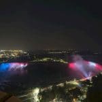Le cascate del Niagara di notte