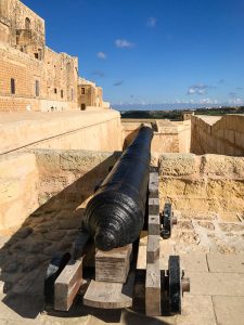 I cannoni della Cittadella a Gozo