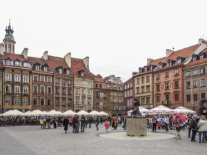 Piazza del Mercato a Varsavia