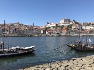 I "rabelos" ormeggiati sul Douro