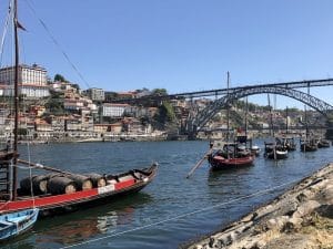 I "rabelos" ormeggiati sul Douro