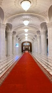 Corridoi del parlamento di Bucarest