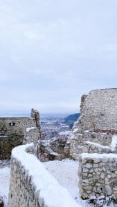 La vista dalla fortezza di Rasnov