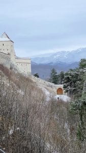 Le mura della cittadella di Rasnov