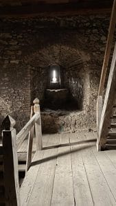 Le scale nelle torri del castello