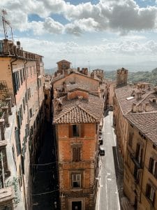 Vista su Perugia da Palazzo Sorbello