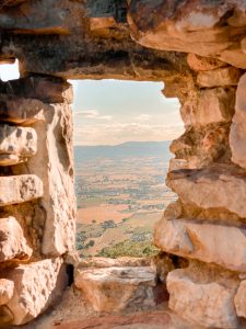 Vista sulla campagna dalla Rocca Maggiore di Assisi