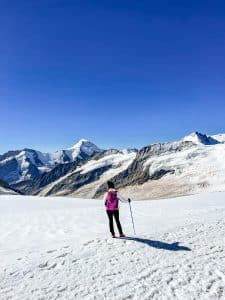 Passeggiando sul ghiacciaio allo Jungfraujoch