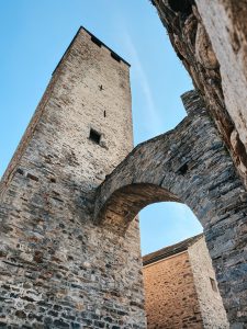 La torre bianca di Castelgrande a Bellinzona