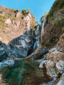 L'acqua cristallina della Cascata del Salto in Vallemaggia