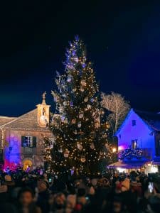 L'accensione dell'albero ai Mercatini di Natale di Santa Maria Maggiore