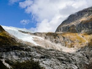 La calotta di ghiaccio del Bøyabreen Glacier